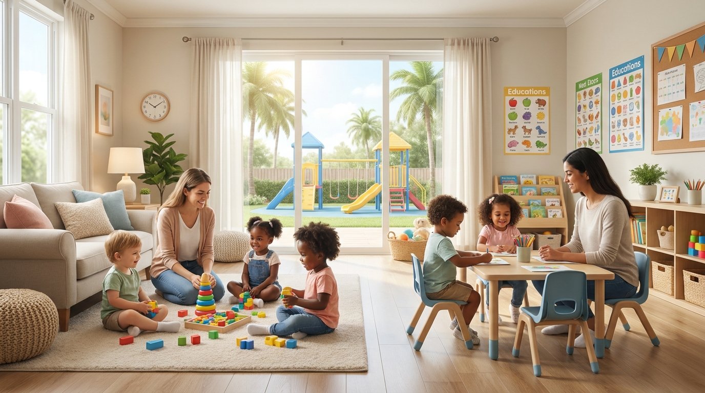 In-Home Daycare vs Center-Based Care in Florida: Full Comparison
